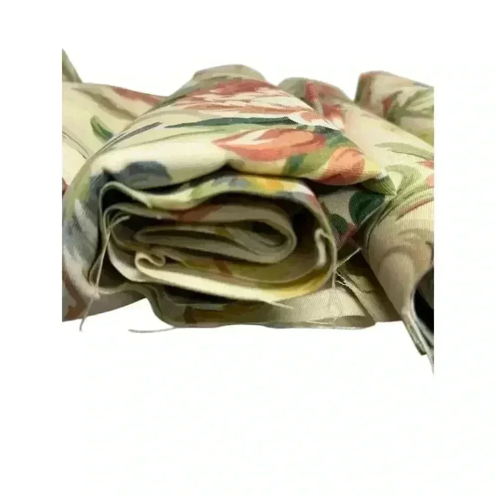 Fabric - 4 rolls of vintage floral 1 roll of dark denim 1 roll tropical floral